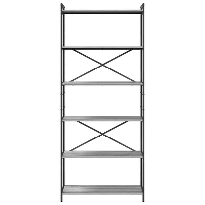 vidaXL Bücherregal Grau Sonoma 40 x 30 x 85 cm Holzwerkstoff