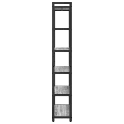 vidaXL Bücherregal Grau Sonoma 40 x 30 x 85 cm Holzwerkstoff