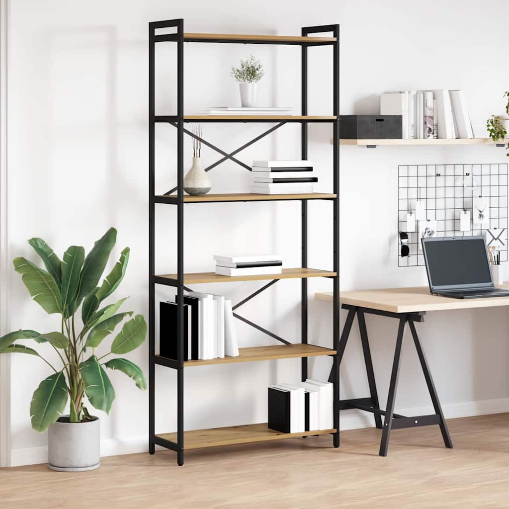 vidaXL Bücherregal Artisan-Eiche 40 x 30 x 85 cm Holzwerkstoff
