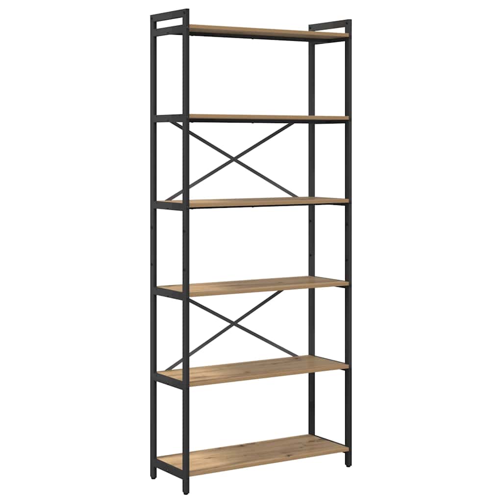 vidaXL Bücherregal Artisan-Eiche 40 x 30 x 85 cm Holzwerkstoff