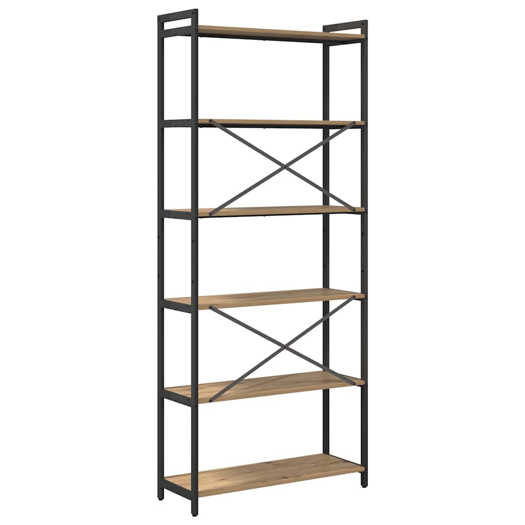 vidaXL Bücherregal Artisan-Eiche 40 x 30 x 85 cm Holzwerkstoff
