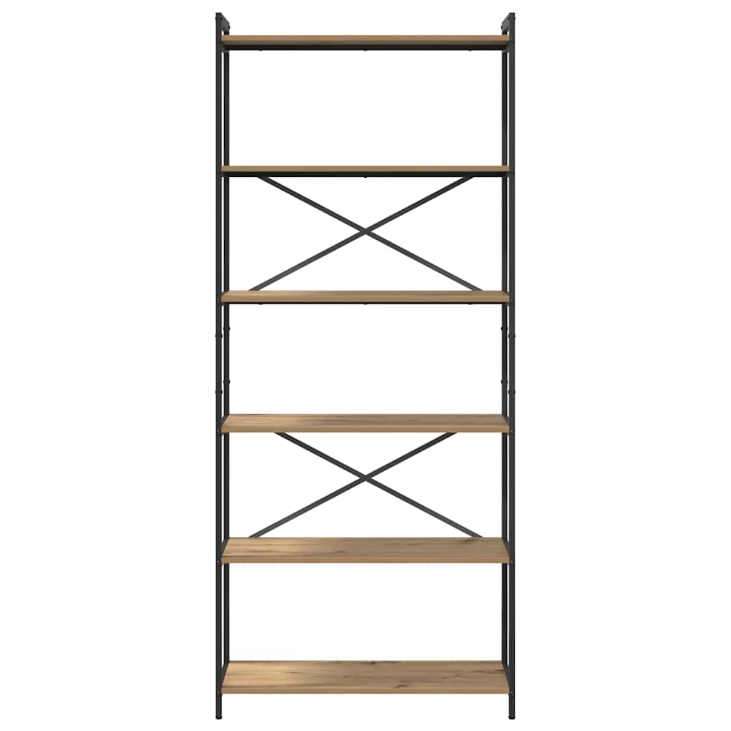 vidaXL Bücherregal Artisan-Eiche 40 x 30 x 85 cm Holzwerkstoff