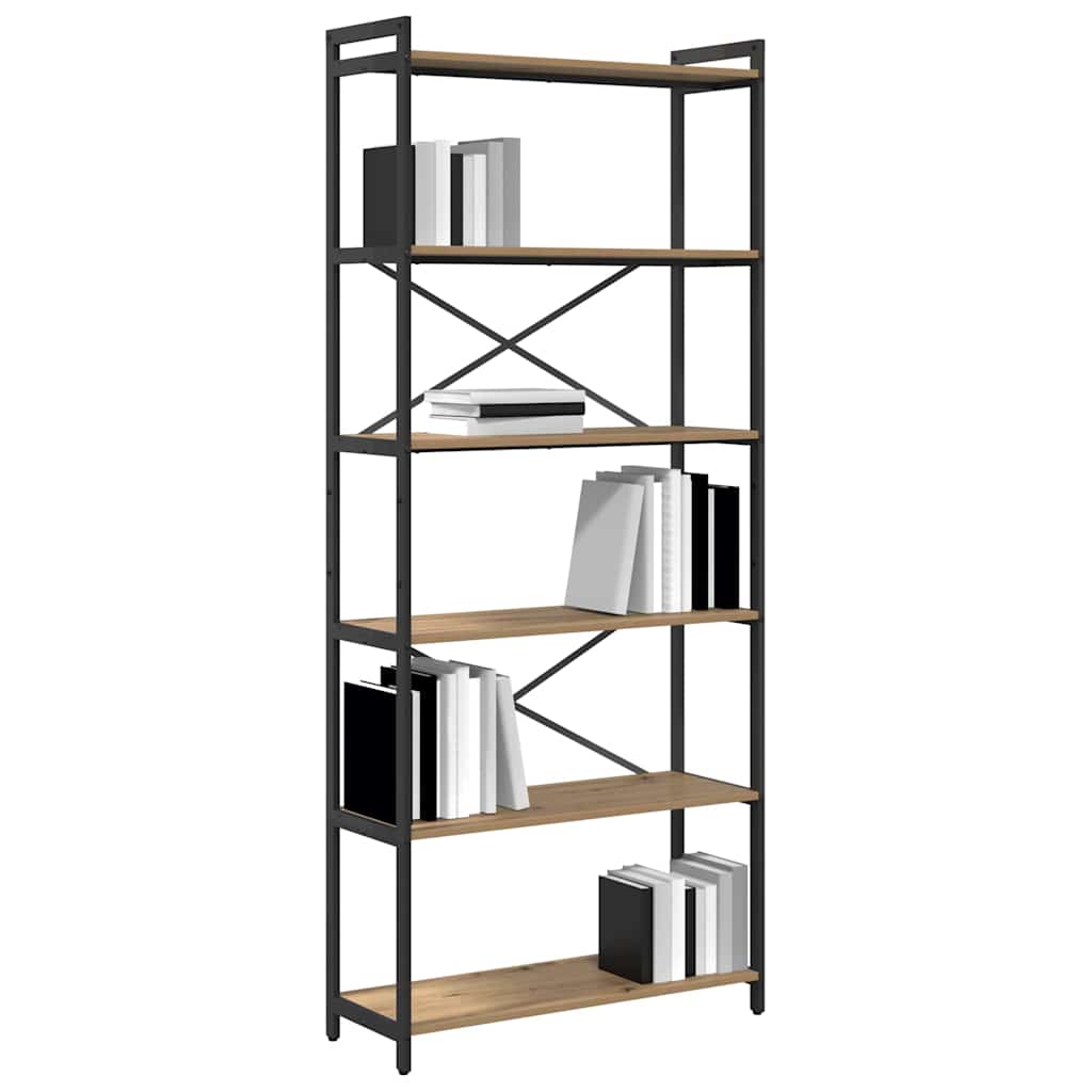 vidaXL Bücherregal Artisan-Eiche 40 x 30 x 85 cm Holzwerkstoff
