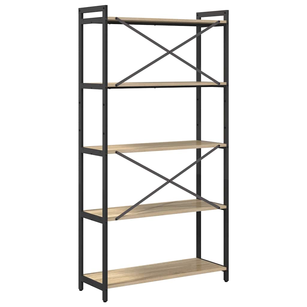 vidaXL Bücherregal Sonoma-Eiche 80 x 30 x 155 cm Holzwerkstoff