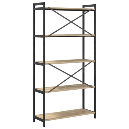 vidaXL Bücherregal Sonoma-Eiche 80 x 30 x 155 cm Holzwerkstoff