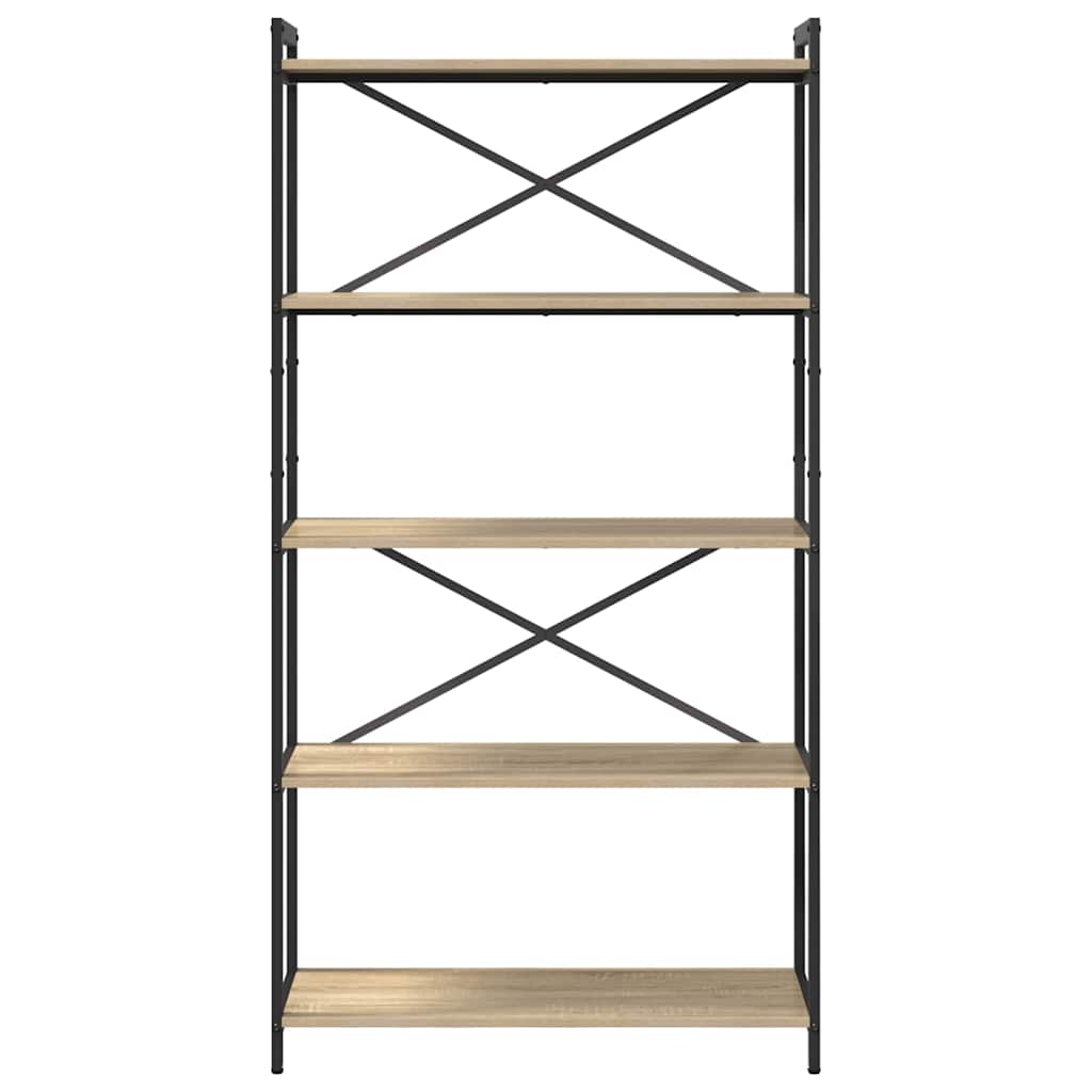 vidaXL Bücherregal Sonoma-Eiche 80 x 30 x 155 cm Holzwerkstoff