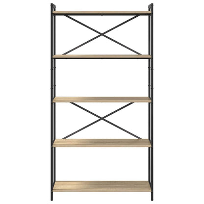 vidaXL Bücherregal Sonoma-Eiche 80 x 30 x 155 cm Holzwerkstoff