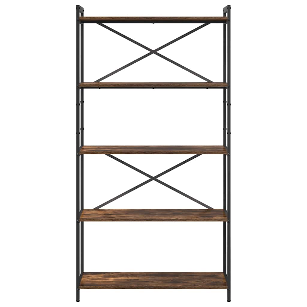 vidaXL Bücherregal Geräucherte Eiche 80 x 30 x 155 cm Holzwerkstoff