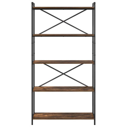 vidaXL Bücherregal Geräucherte Eiche 80 x 30 x 155 cm Holzwerkstoff
