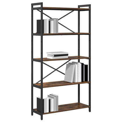vidaXL Bücherregal Geräucherte Eiche 80 x 30 x 155 cm Holzwerkstoff