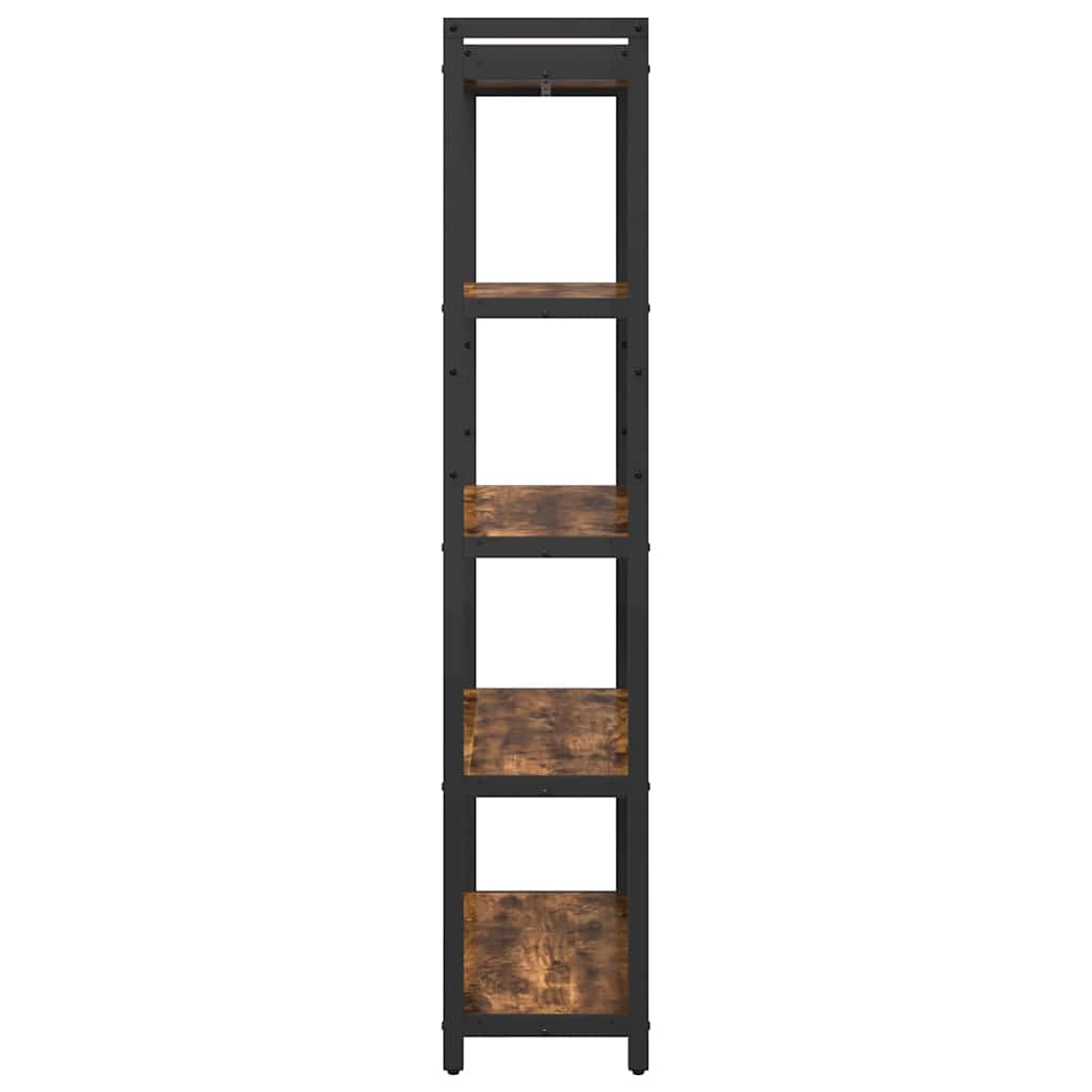vidaXL Bücherregal Geräucherte Eiche 80 x 30 x 155 cm Holzwerkstoff