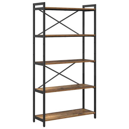 vidaXL Bibliothèque en bois de récupération 80 x 30 x 155 cm Bois d'ingénierie