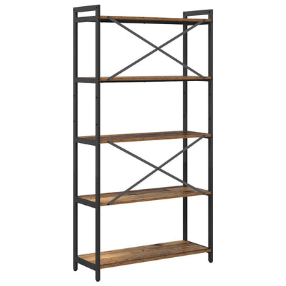 vidaXL Bibliothèque en bois de récupération 80 x 30 x 155 cm Bois d'ingénierie
