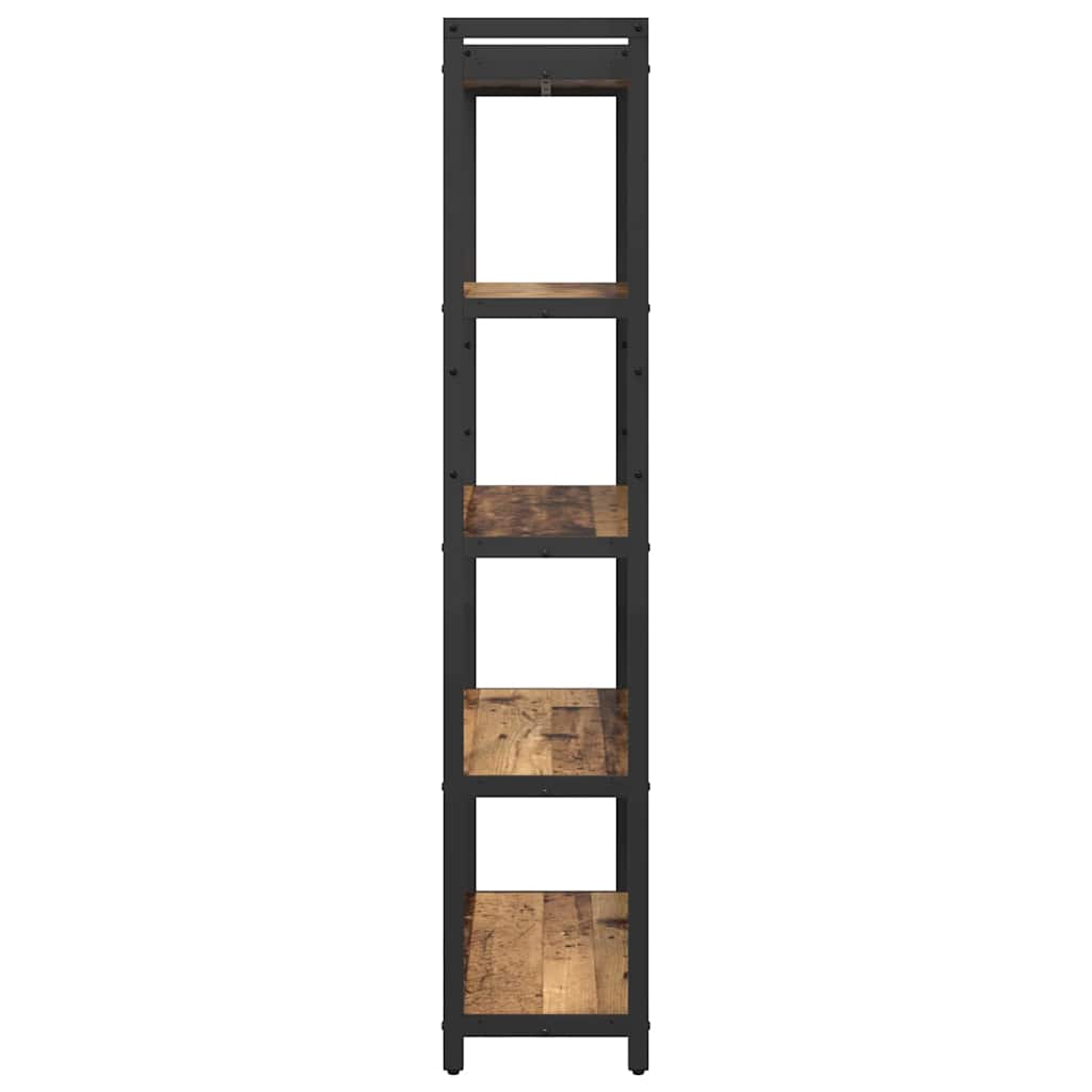 vidaXL Bibliothèque en bois de récupération 80 x 30 x 155 cm Bois d'ingénierie