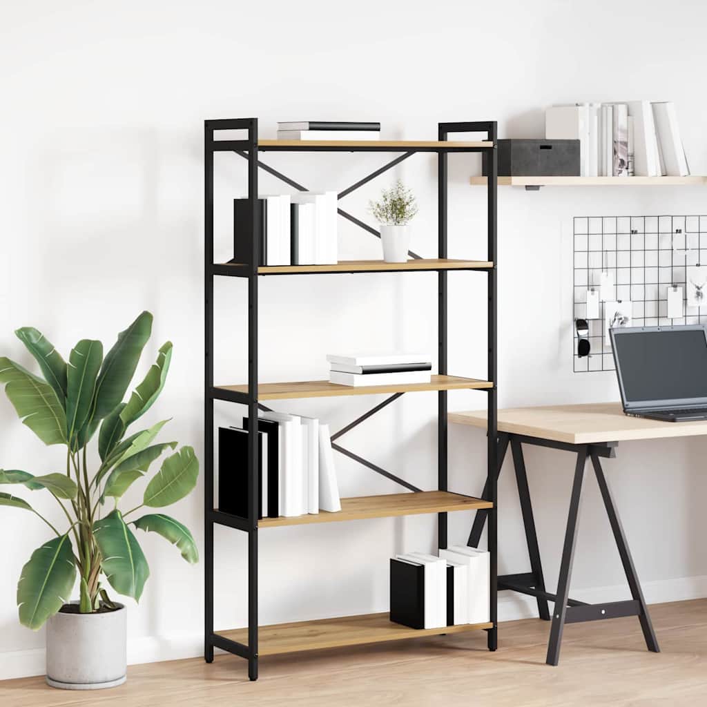 Bücherregal Artisan-Eiche 80 x 30 x 155 cm Holzwerkstoff