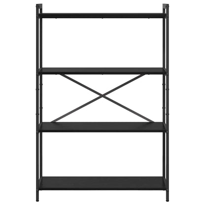 vidaXL Bücherregal Schwarz Eichen-Optik 80 x 30 x 120 cm Holzwerkstoff