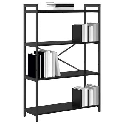 vidaXL Bücherregal Schwarz Eichen-Optik 80 x 30 x 120 cm Holzwerkstoff