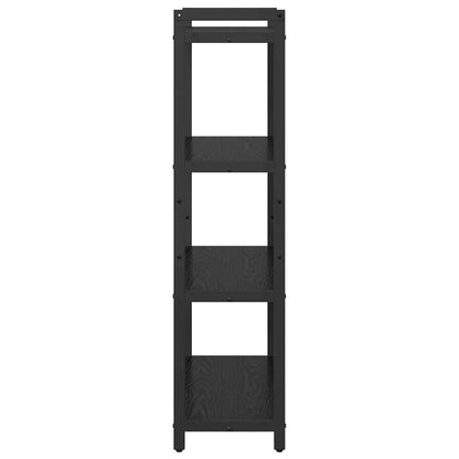 vidaXL Bücherregal Schwarz Eichen-Optik 80 x 30 x 120 cm Holzwerkstoff