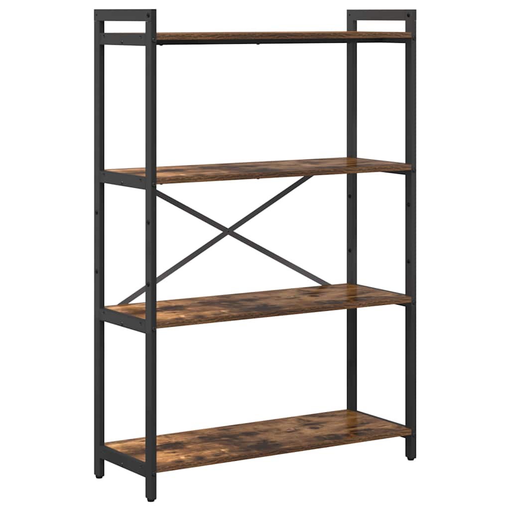 vidaXL Bücherregal Geräucherte Eiche 80 x 30 x 120 cm Holzwerkstoff