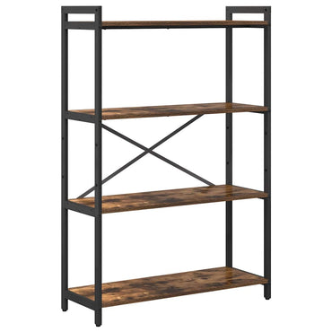 vidaXL Bücherregal Geräucherte Eiche 80 x 30 x 120 cm Holzwerkstoff