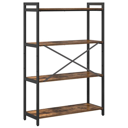 vidaXL Bücherregal Geräucherte Eiche 80 x 30 x 120 cm Holzwerkstoff