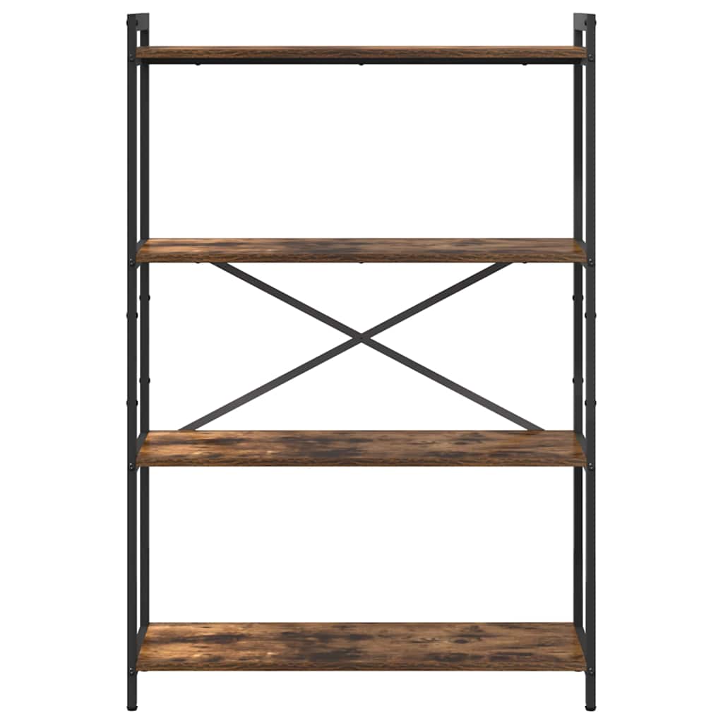 vidaXL Bücherregal Geräucherte Eiche 80 x 30 x 120 cm Holzwerkstoff