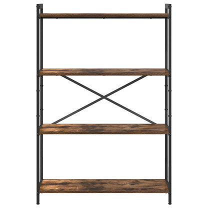 vidaXL Bücherregal Geräucherte Eiche 80 x 30 x 120 cm Holzwerkstoff
