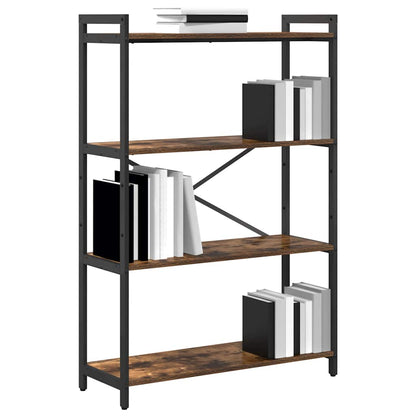 vidaXL Bücherregal Geräucherte Eiche 80 x 30 x 120 cm Holzwerkstoff