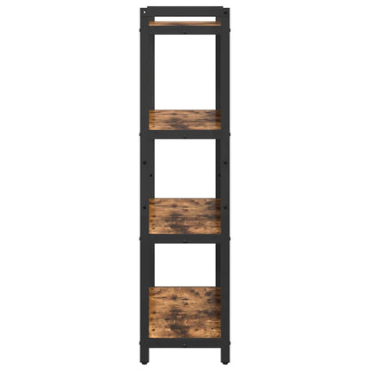 vidaXL Bücherregal Geräucherte Eiche 80 x 30 x 120 cm Holzwerkstoff