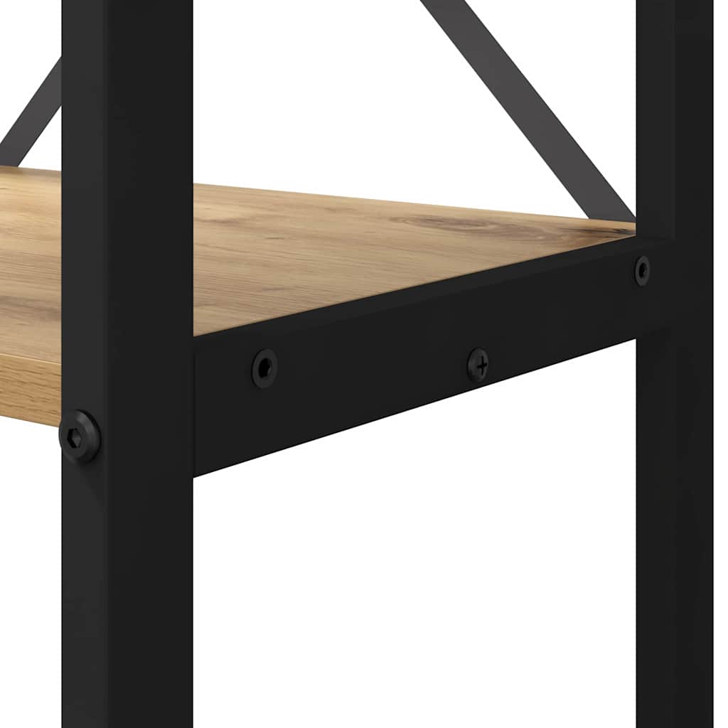 vidaXL Bücherregal Artisan-Eiche 80 x 30 x 120 cm Holzwerkstoff