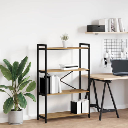 vidaXL Bücherregal Artisan-Eiche 80 x 30 x 120 cm Holzwerkstoff