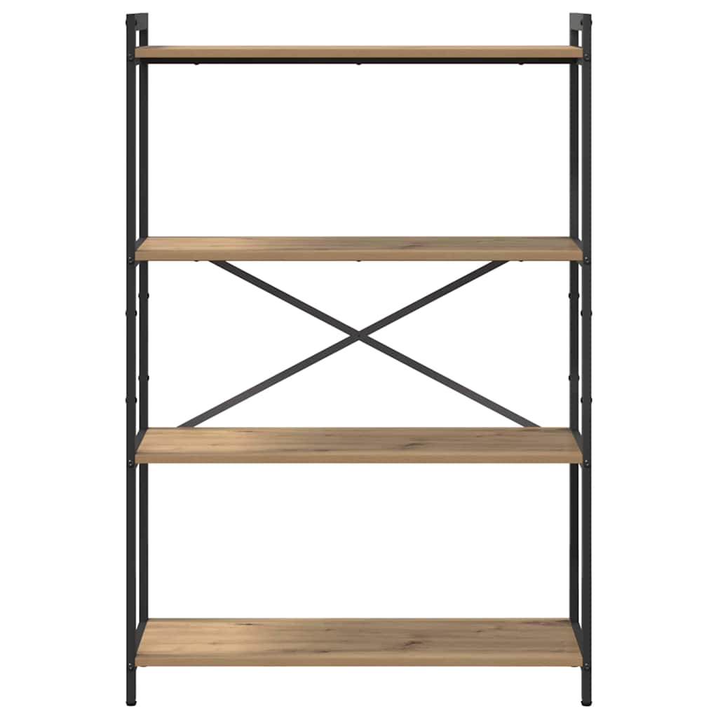 vidaXL Bücherregal Artisan-Eiche 80 x 30 x 120 cm Holzwerkstoff