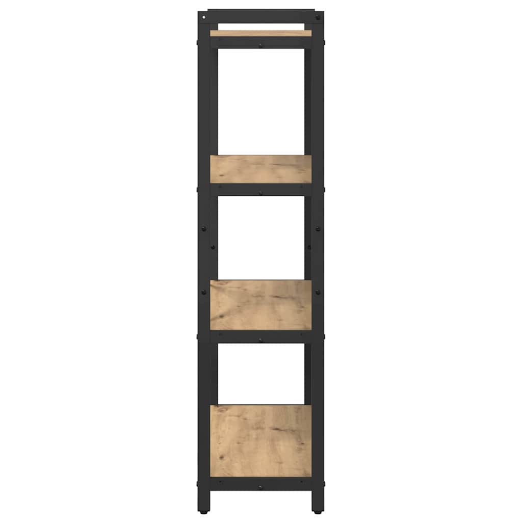 vidaXL Bücherregal Artisan-Eiche 80 x 30 x 120 cm Holzwerkstoff