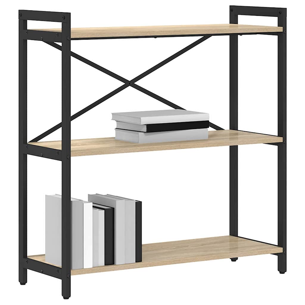 vidaXL Bücherregal Sonoma-Eiche 80 x 30 x 85 cm Holzwerkstoff