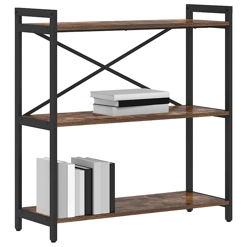 Bücherregal Geräucherte Eiche 80 x 30 x 85 cm Holzwerkstoff