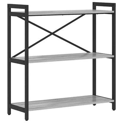 vidaXL Bücherregal Grau Sonoma 80 x 30 x 85 cm Holzwerkstoff