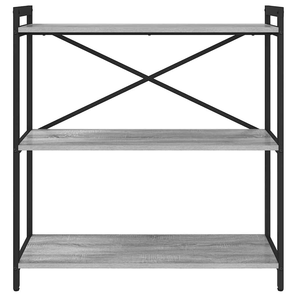 vidaXL Bücherregal Grau Sonoma 80 x 30 x 85 cm Holzwerkstoff