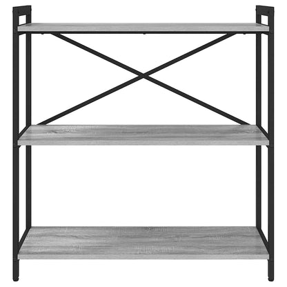 vidaXL Bücherregal Grau Sonoma 80 x 30 x 85 cm Holzwerkstoff