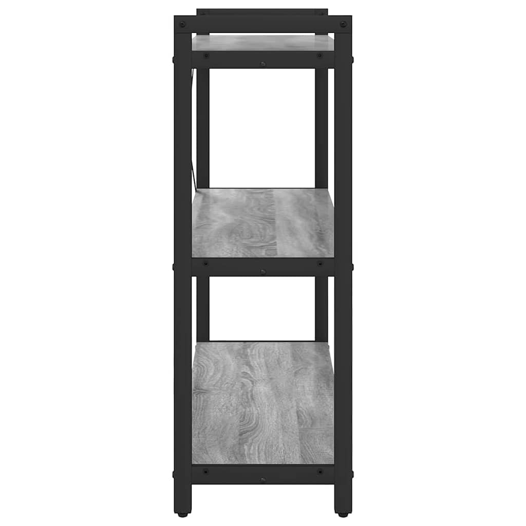 vidaXL Bücherregal Grau Sonoma 80 x 30 x 85 cm Holzwerkstoff
