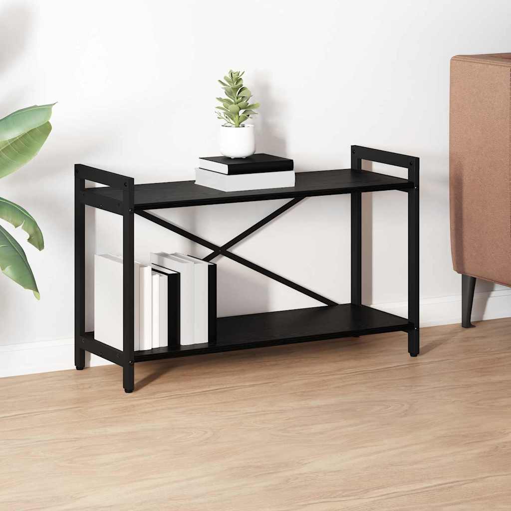 Bücherregal Schwarz Eichen-Optik 40 x 30 x 85 cm Holzwerkstoff