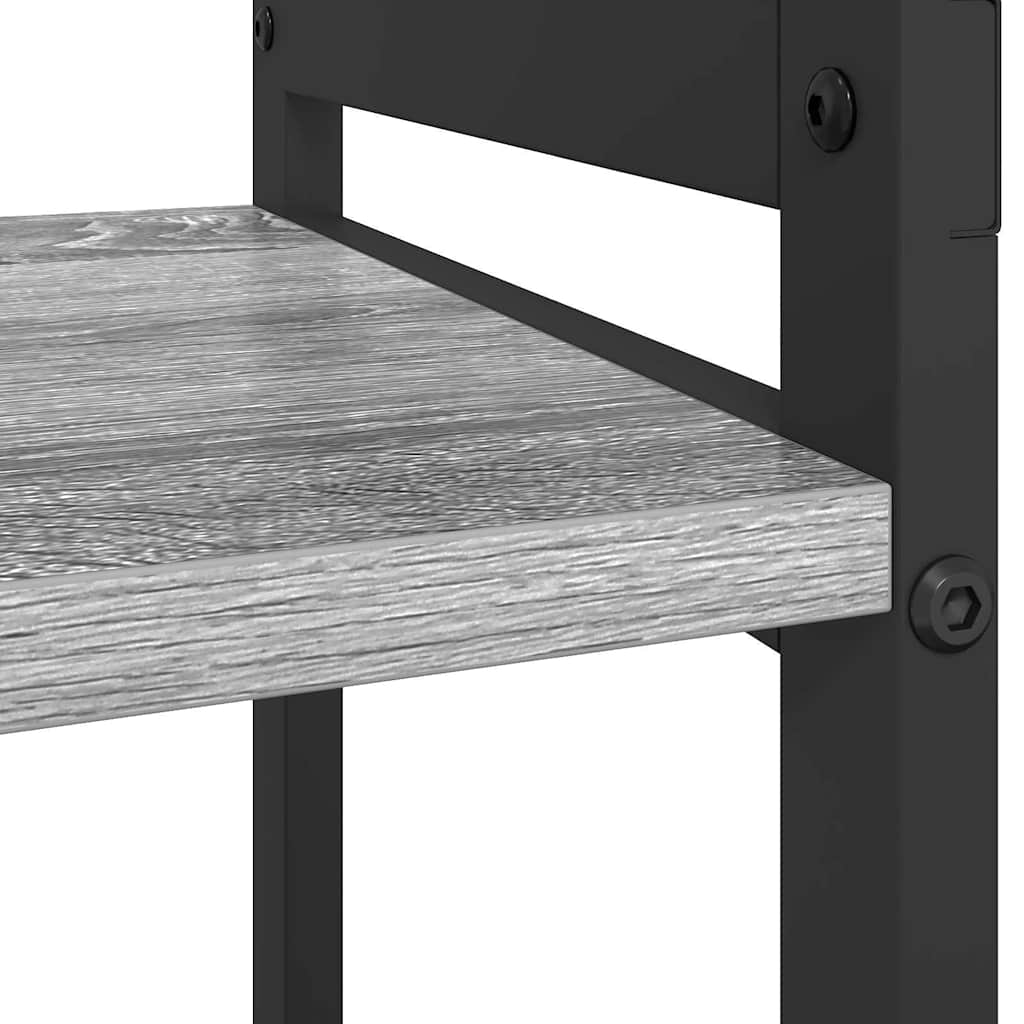 vidaXL Bücherregal Grau Sonoma 40 x 30 x 85 cm Holzwerkstoff