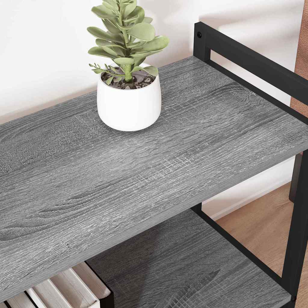 vidaXL Bücherregal Grau Sonoma 40 x 30 x 85 cm Holzwerkstoff