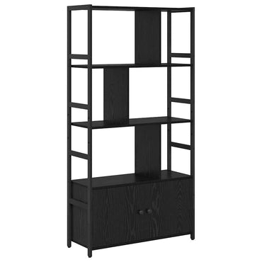 vidaXL Bibliothèque noir aspect chêne 80 x 30 x 155,5 cm