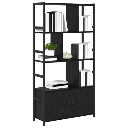 vidaXL Bibliothèque noir aspect chêne 80 x 30 x 155,5 cm