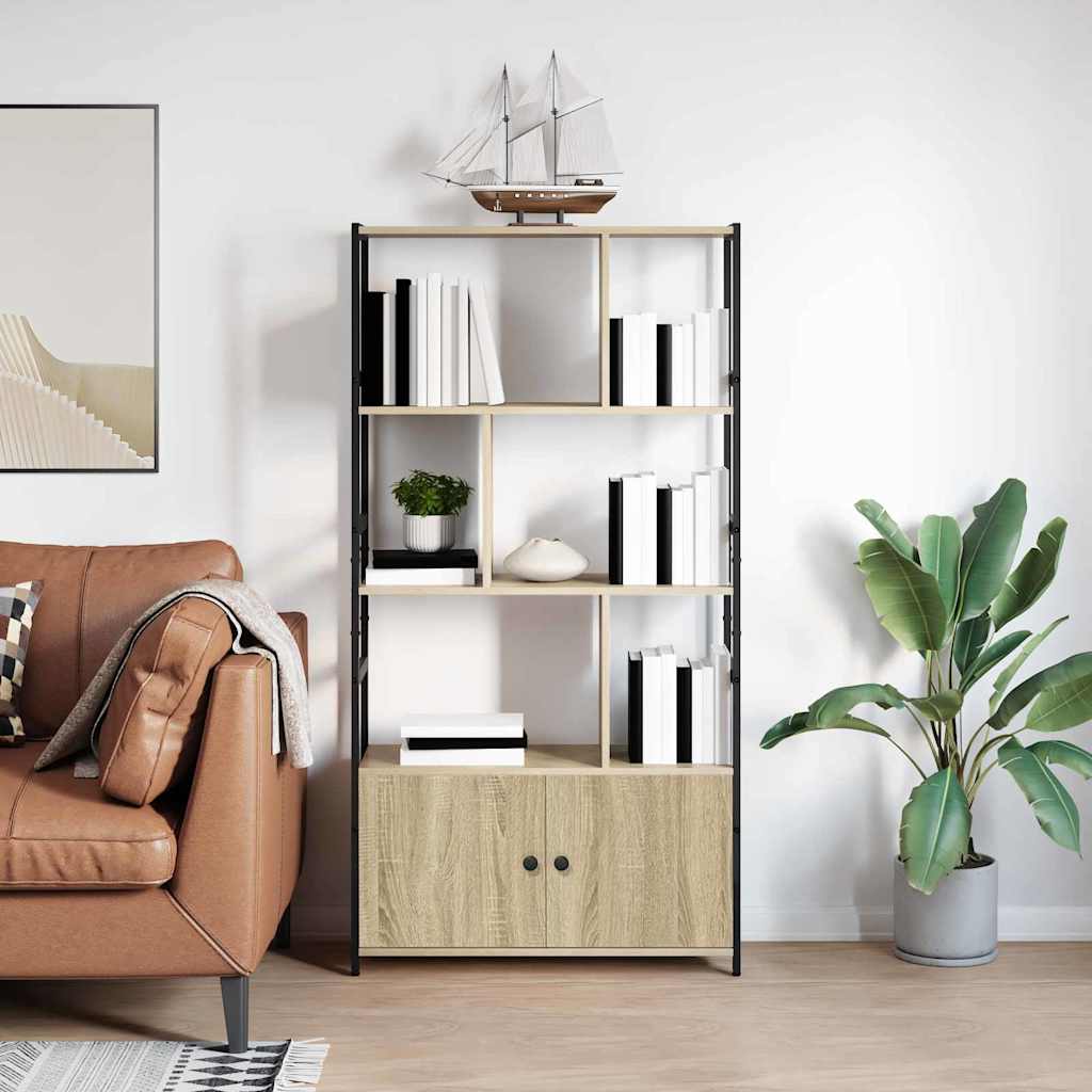 vidaXL Bibliothèque chêne sonoma 80 x 30 x 155,5 cm aggloméré