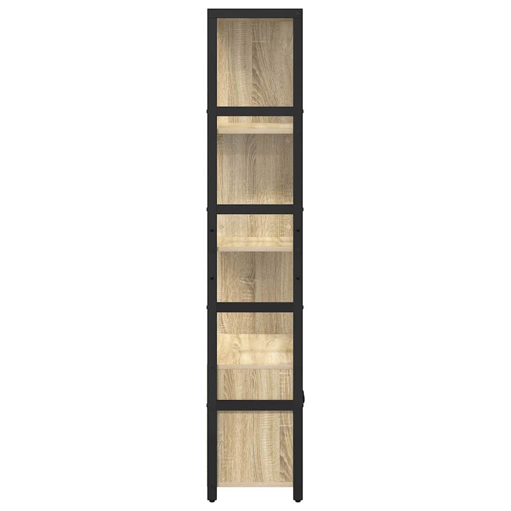 vidaXL Bibliothèque chêne sonoma 80 x 30 x 155,5 cm aggloméré