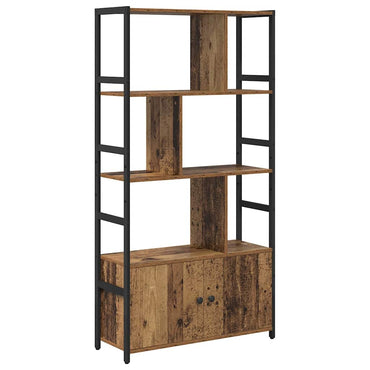 vidaXL Bibliothèque en bois de récupération 80 x 30 x 155,5 cm en bois d'ingénierie