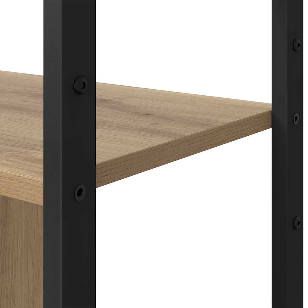 vidaXL Bibliothèque en chêne artisan 80 x 30 x 155,5 cm en bois d'ingénierie