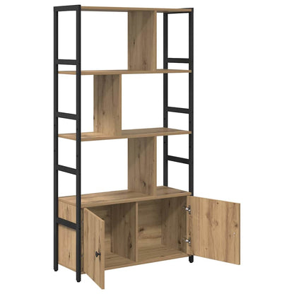 vidaXL Bibliothèque en chêne artisan 80 x 30 x 155,5 cm en bois d'ingénierie
