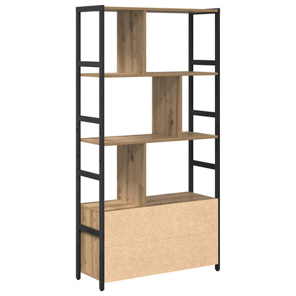 vidaXL Bibliothèque en chêne artisan 80 x 30 x 155,5 cm en bois d'ingénierie